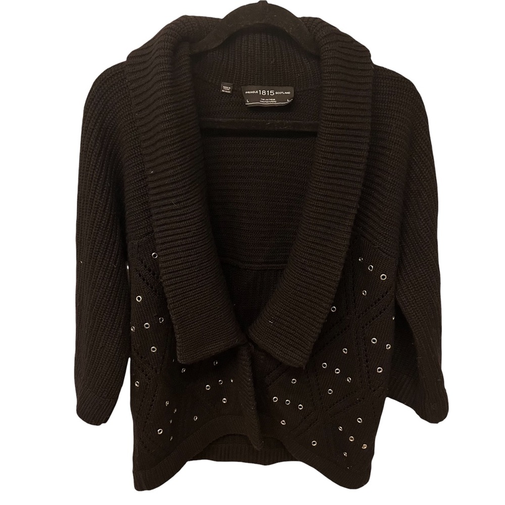 Pringle 1815 Scotland Grommet Sweater Cardigan